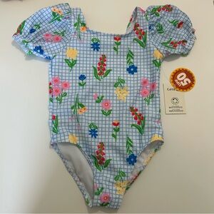 New with Tags girl/toddler floral one piece bathing suit